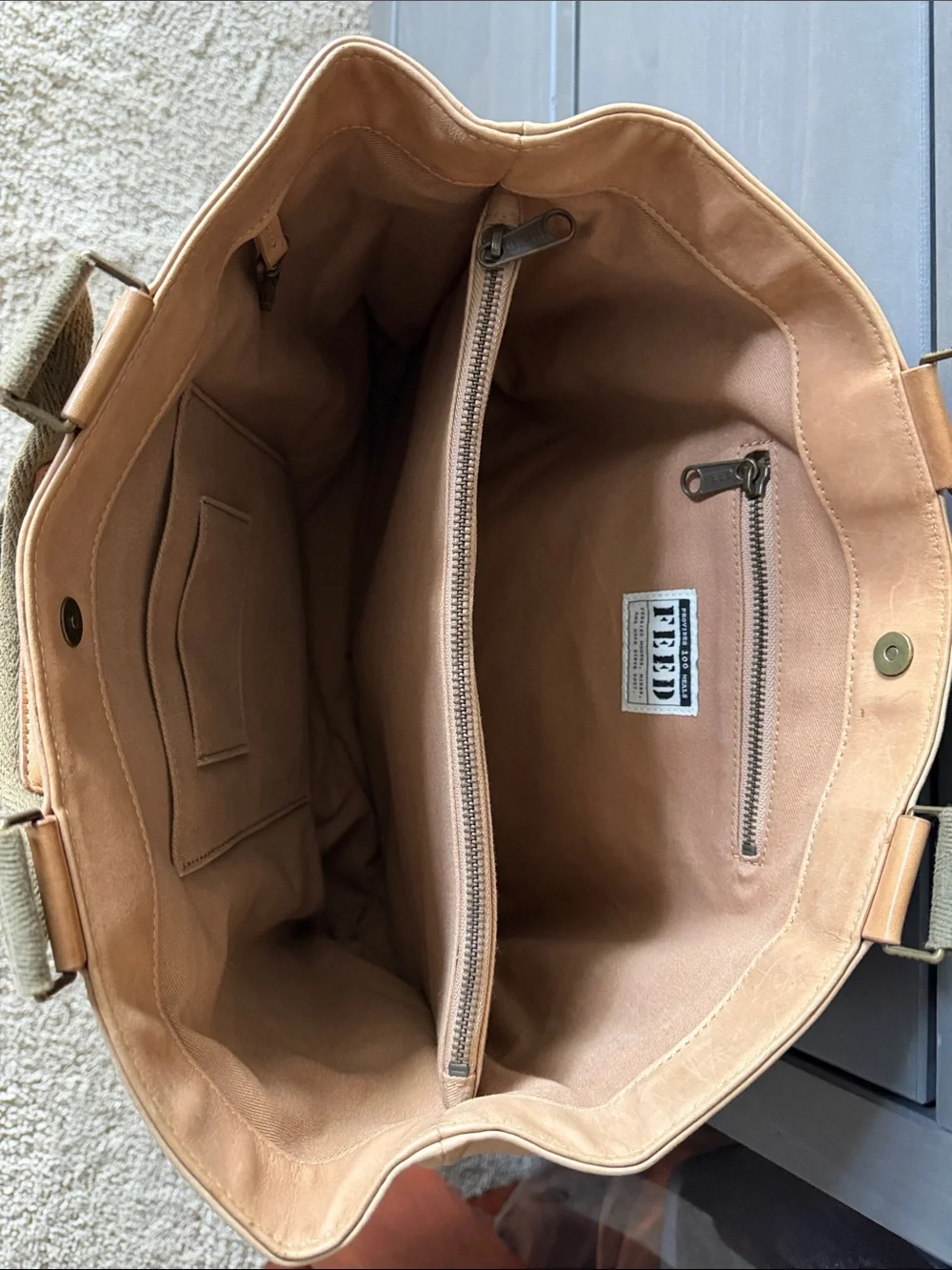 FEED Leather work bag